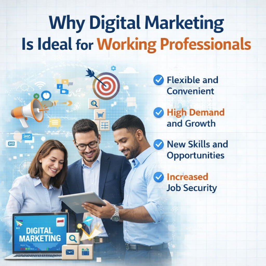 Why Digital Marketing Is Ideal for Working Professionals
